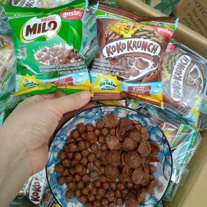 Bim bim Milo Thái - Ngũ cốc Ăn Sáng Milo Nestle - Gói 15gr [HÀNG MỚI VỀ]