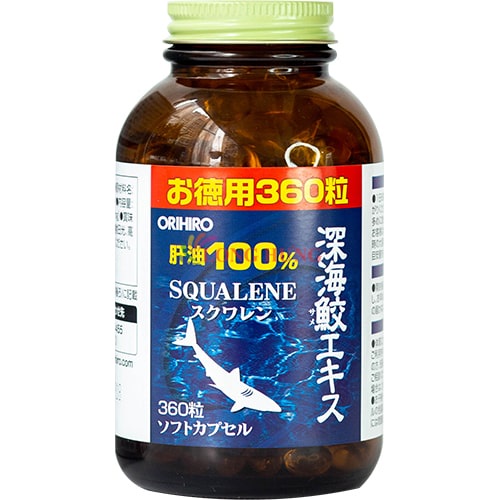 Viên uống Orihiro Squalene dầu gan cá sụn vi cá mập hỗ trợ chắc khỏe hệ xương khớp (360 viên)