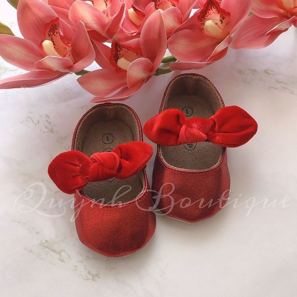 Giày dép trẻ em QUỲNH BOUTIQUE Giày đỏ siêu yêu cho bé