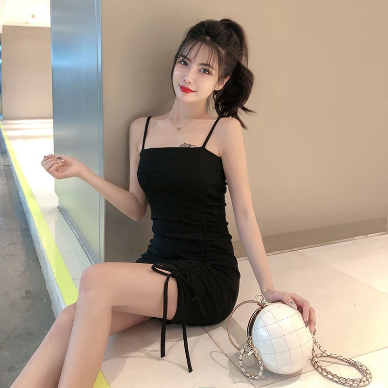Váy Nữ Hai Dây Rút Eo, Đầm Nữ Ôm Body Rút Dây Moda.H | BigBuy360 - bigbuy360.vn
