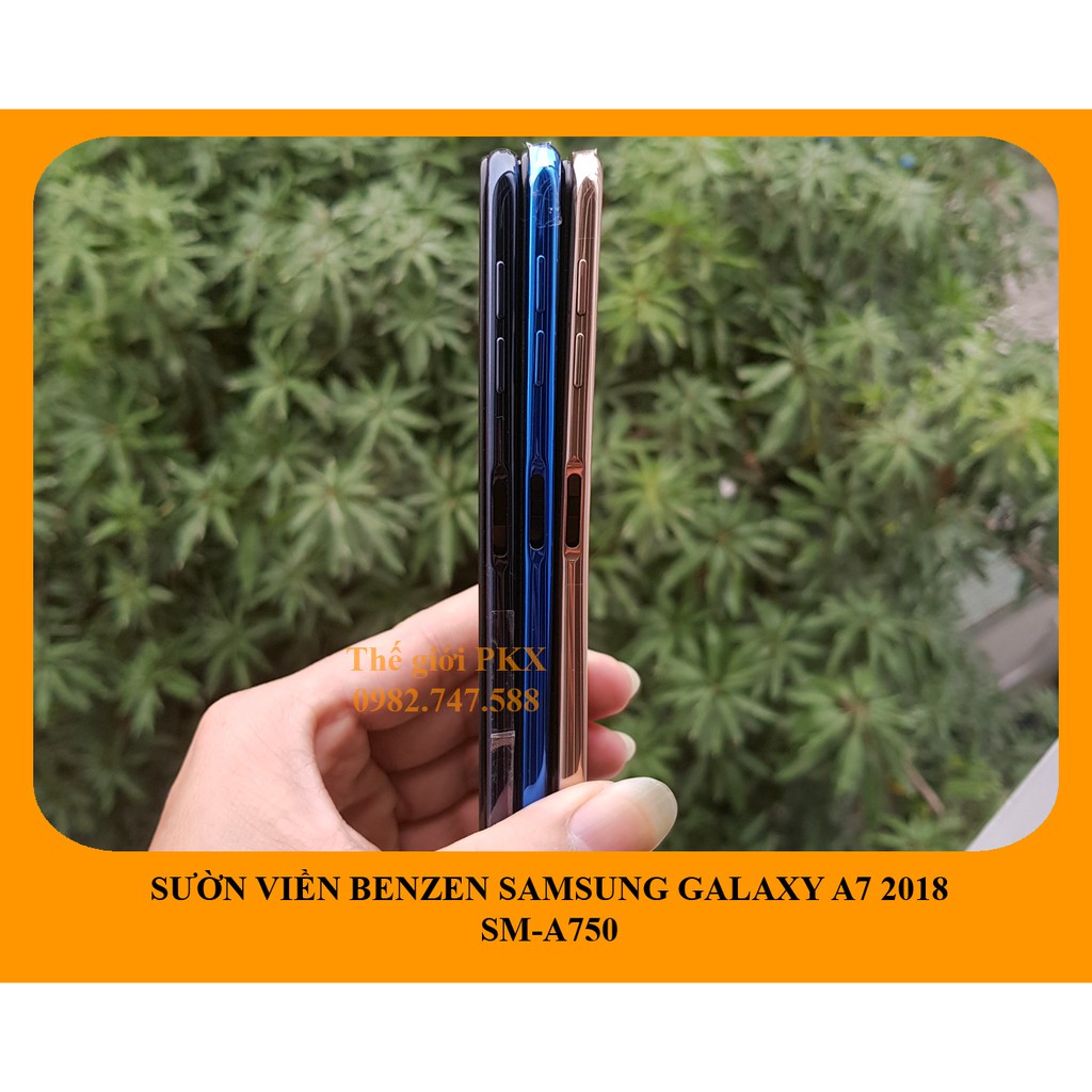 Bộ vỏ khung sườn viền benzen Samsung Galaxy A7 2018 chính hãng A750