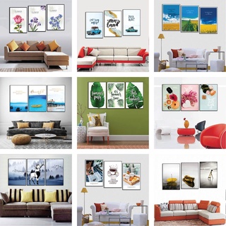 SALE OFF - Tranh treo tường hiện đại trang trí quán cà phê, spa, cửa hàng, salon, tranh bộ ghép 3 tấm treo tường 30x40cm