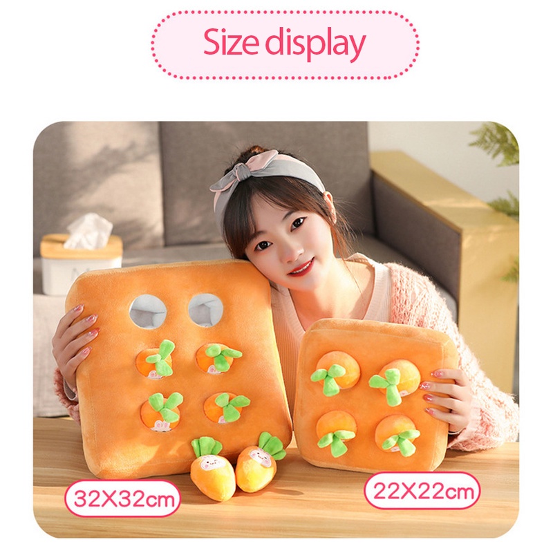 Cà Rốt / Dâu Tây / Cây Nấm Nhồi Bông Đồ Chơi Tương Tác Cho Bé