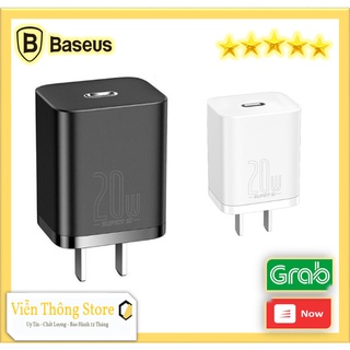 Củ sạc nhanh baseus 20w pd super si type c hỗ trợ sạc nhanh qc3.0 kích cho android / iphone - ccsup-a01
