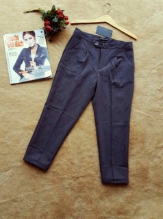 Quần tây baggy 9 tấc Zara Basic