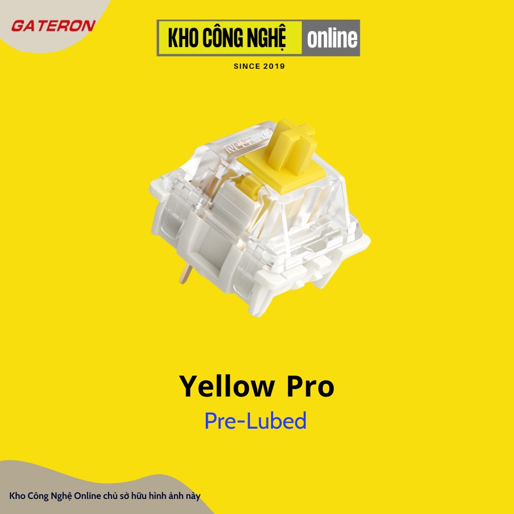 Công tắc bàn phím Switch Gateron Yellow Pro dùng cho bàn phím cơ