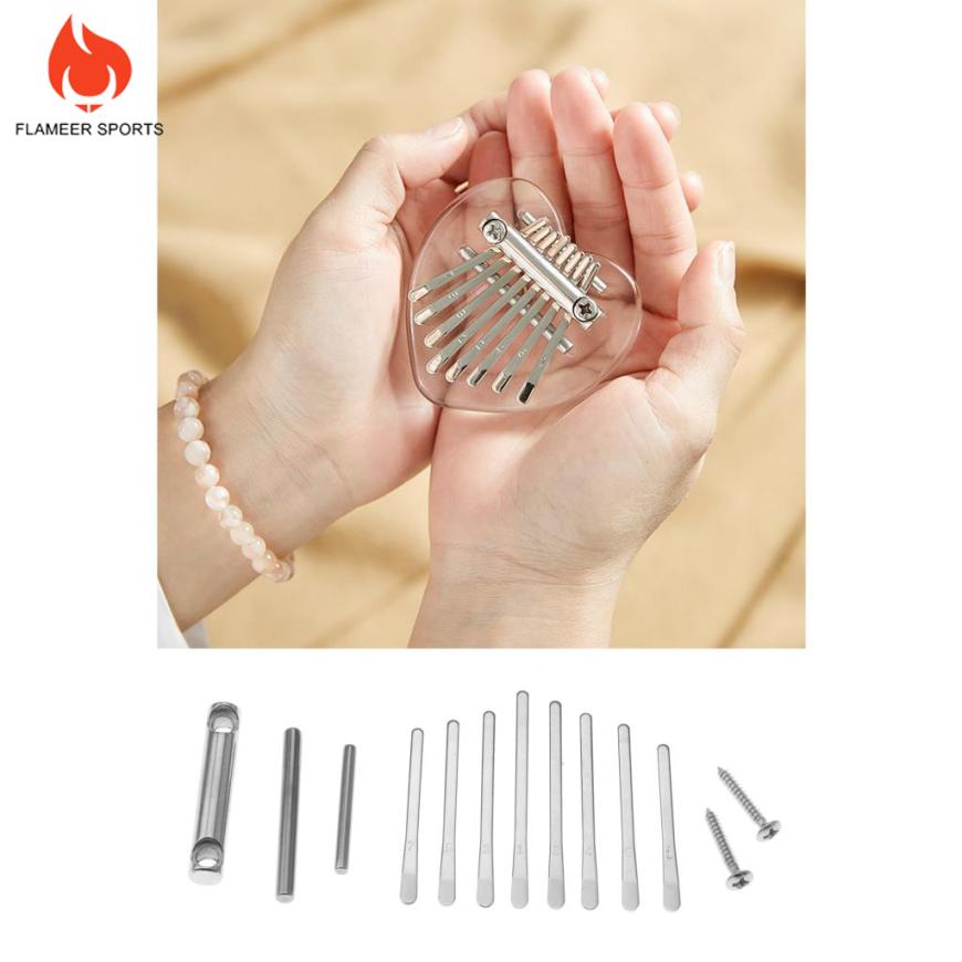Đàn Kalimba 8 Nút Bấm Bằng Thép / w DIY Dành Cho Người Mới Bắt Đầu