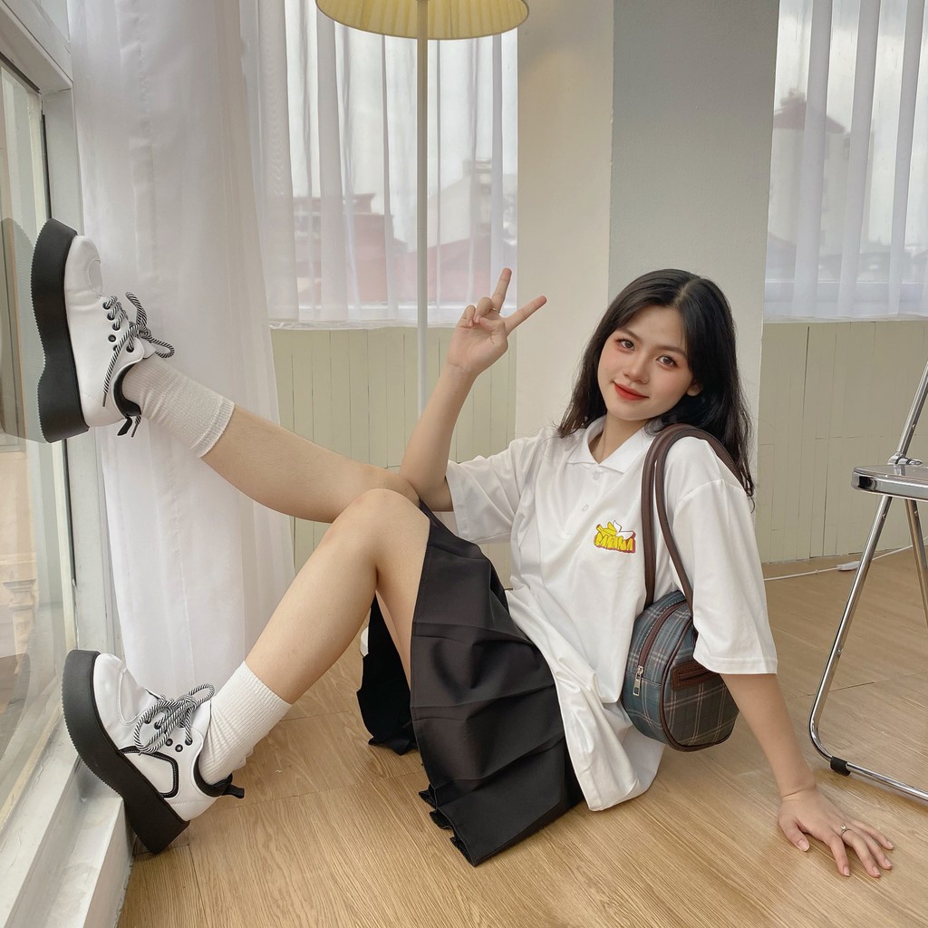Áo thun polo tay lỡ in hình BANANA form rộng unisex - Made by Fiin | BigBuy360 - bigbuy360.vn