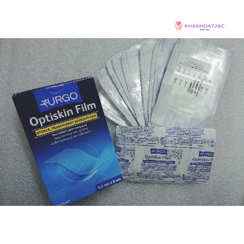 Băng vô trùng trong suốt, không thấm nước Urgo Optiskin Film 53 x 80mm