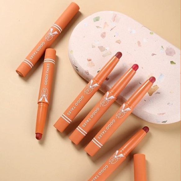 Son bút chì GOGO TALES mịn lì tiện lợi Pink Velvet Mist Lipstick GT202 GOGO55 | BigBuy360 - bigbuy360.vn
