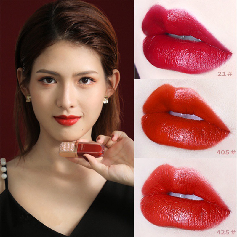 [Hàng mới về] Son lì HOJO giữ ẩm chống nước không dính ly cốc cho màu môi đẹp lâu trôi lâu phai