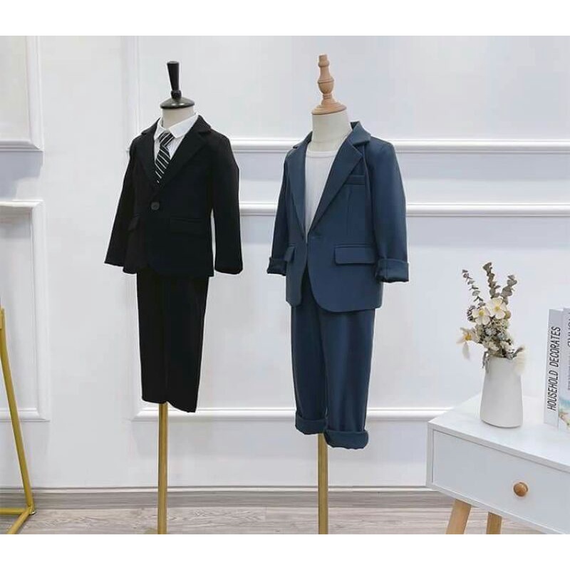 Set áo vest comple kèm quần bé trai cao cấp chuẩn hình form rất đẹp