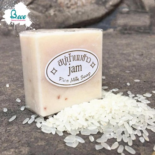  Xà Phòng Tắm Trắng Cám Gạo Thái Lan Jam Rice Milk Soap