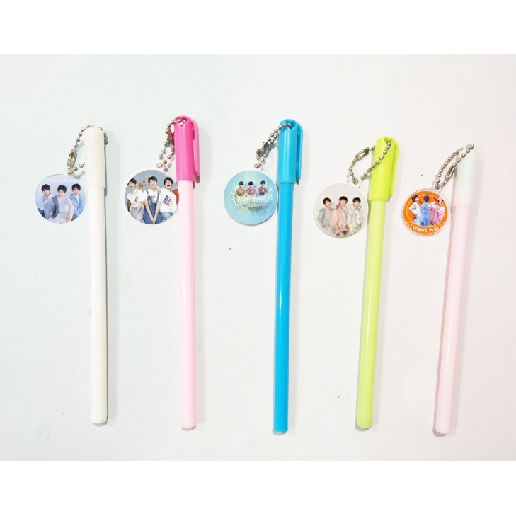 Bút tfboys kèm dây treo  BMCI37 bút cute dễ thương thần tượng idol hoạt hình