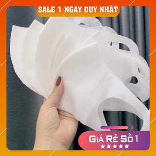 Combo 10 khẩu trang 3d 3 lớp vải không dệt- kháng khuẩn 99%