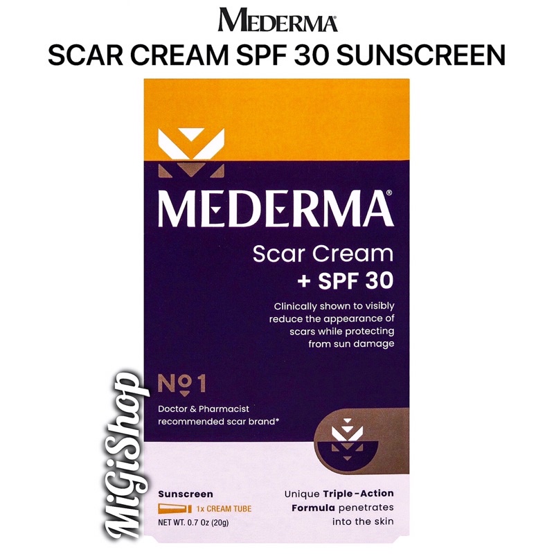 Kem Mờ Sẹo Chống Nắng Mederma Sunscreen Scar Cream SPF30 20g