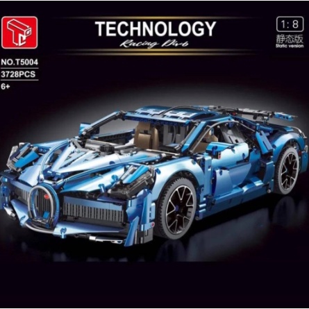 Đồ chơi Lắp ghép Mô hình Bugat Divo Hypercar Mô Hình Siêu Xe T5004 3728 Quà Cho Các Bé Trai