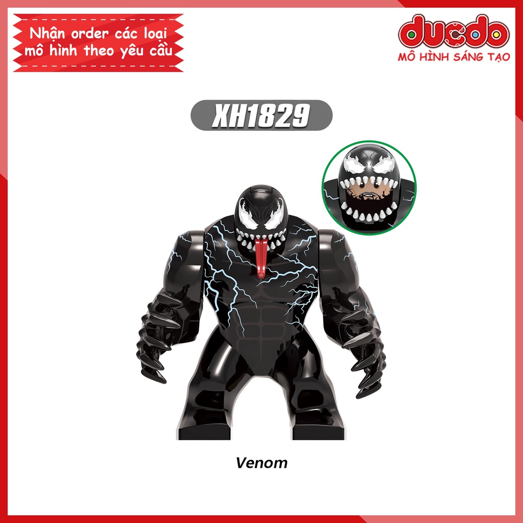 Bigfig Venom - Siêu Dị nhân Super Hero - Đồ chơi Lắp ghép Xếp hình Mini Minifigures Big fig Marvel - XINH X0327