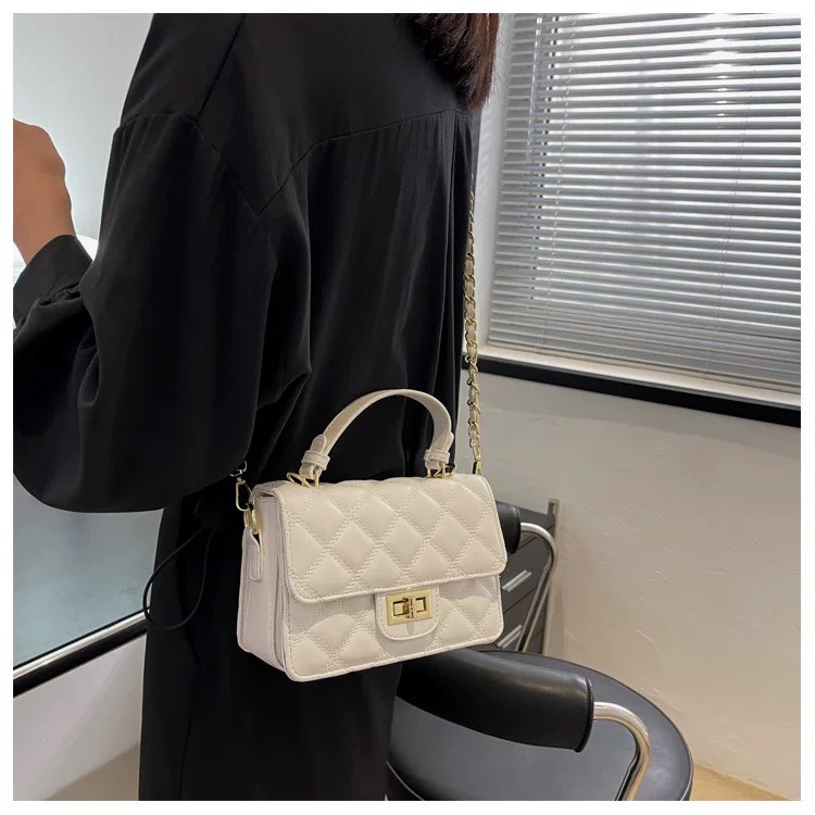 Túi xách nữ đeo vai đeo chéo xách tay trần chỉ sang chảnh form cứng cáp hàng QC 5003 có ảnh thật