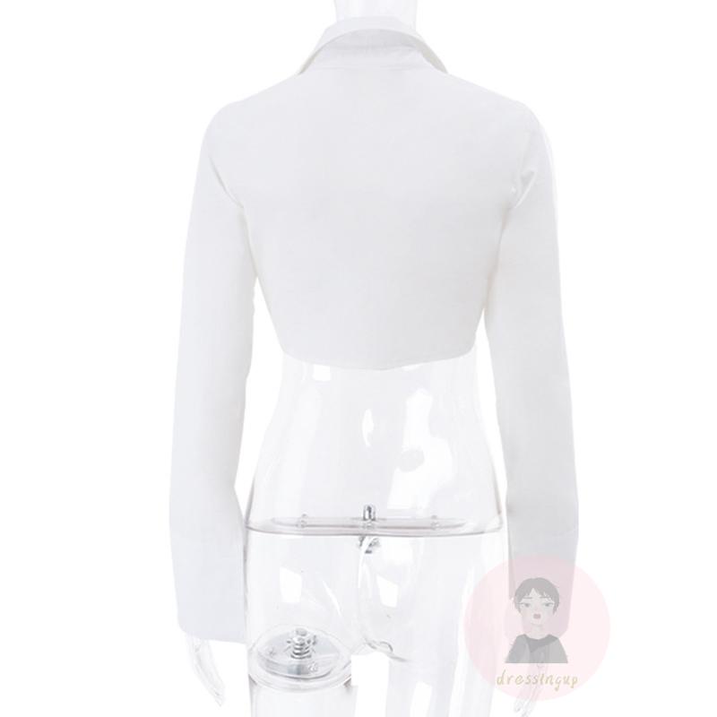 Áo Sơ Mi Tay Dài Dáng Rộng Màu Sắc Đơn Giản Dành Cho Nữ