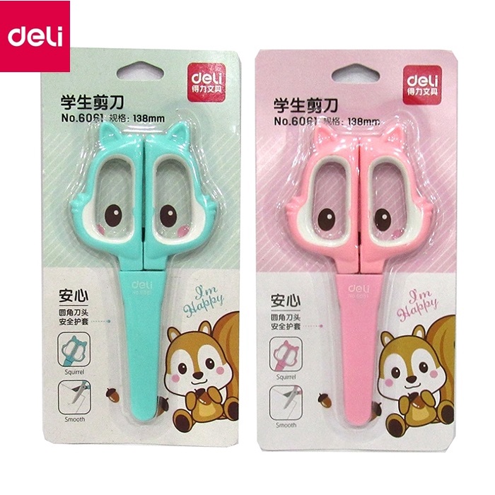 Kéo học sinh Deli 6061 / Kéo thủ công mỹ thuật Deli E6061