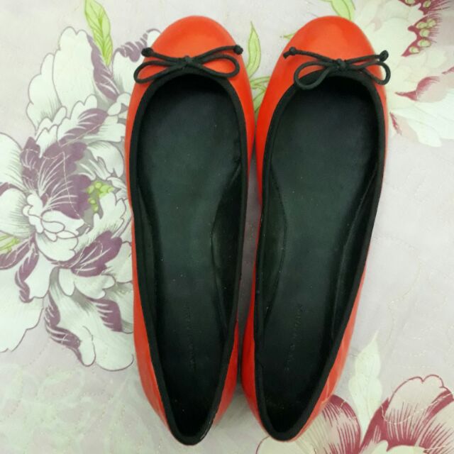 Giày buộc nơ đế bệt của zara trafaluc- size 36