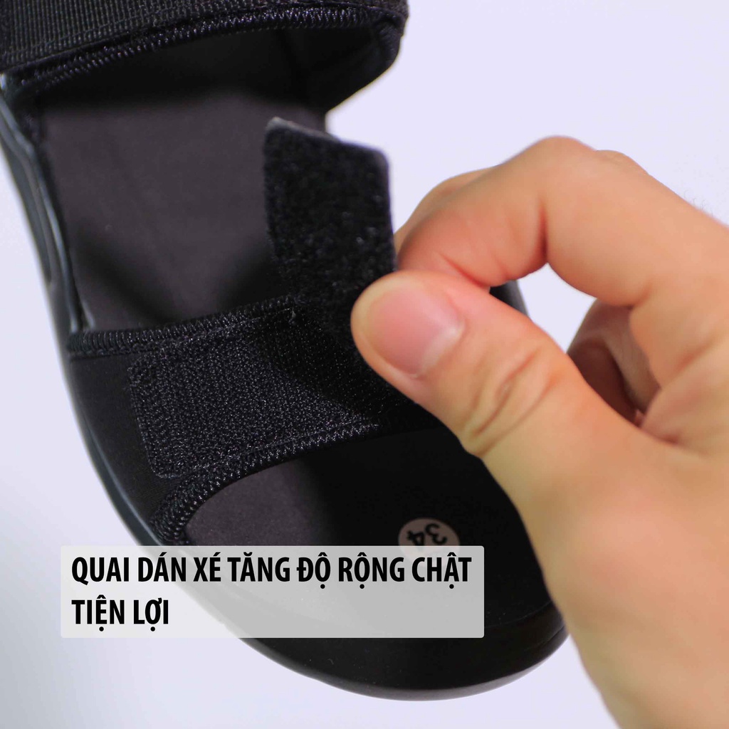 Dép sandal trẻ em dán xé siêu nhẹ cho bé trai bé gái