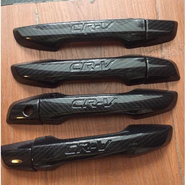 ốp tay cửa, hõm cửa Honda CRV 2018 2019 2020 2021 2022 VÂN CACBON
