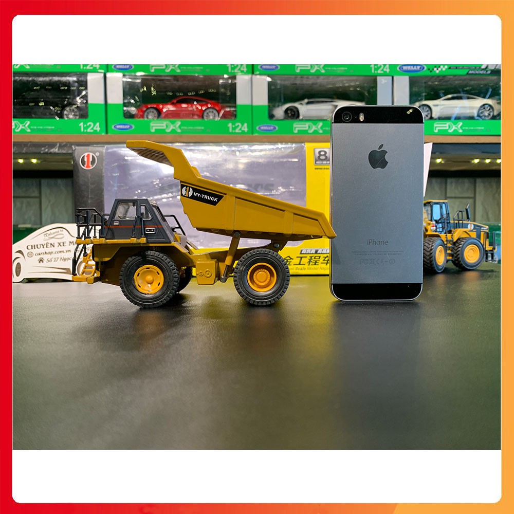 Mô hình xe siêu trường siêu trọng HY TRUCK tỉ lệ 1:50 bằng kim loại cao cấp, chắn chắn