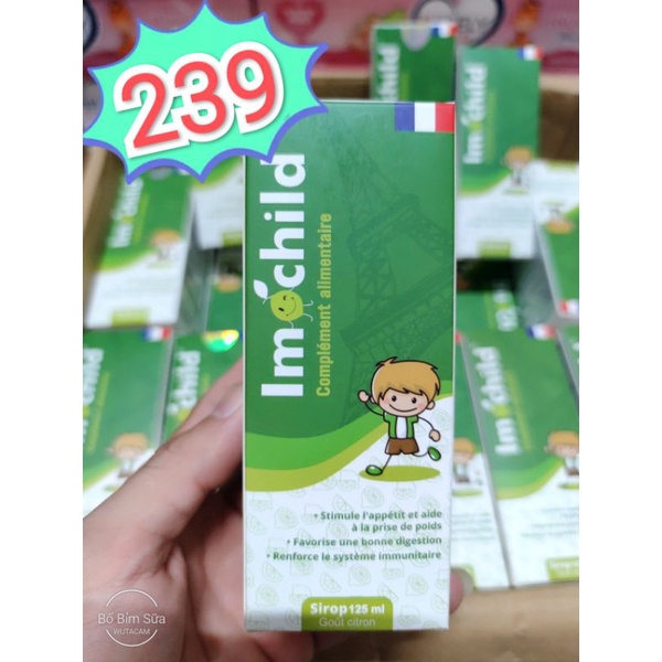 🆘 Mã ( 239K ) Siro iMochild Tăng Đề Kháng Bổ Sung Vitamin Và Khoáng Chất Cho Trẻ