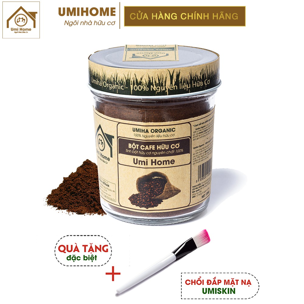 Bột Cafe trắng da hữu cơ UMIHOME nguyên chất | Coffee Powder 100% Organic 135G