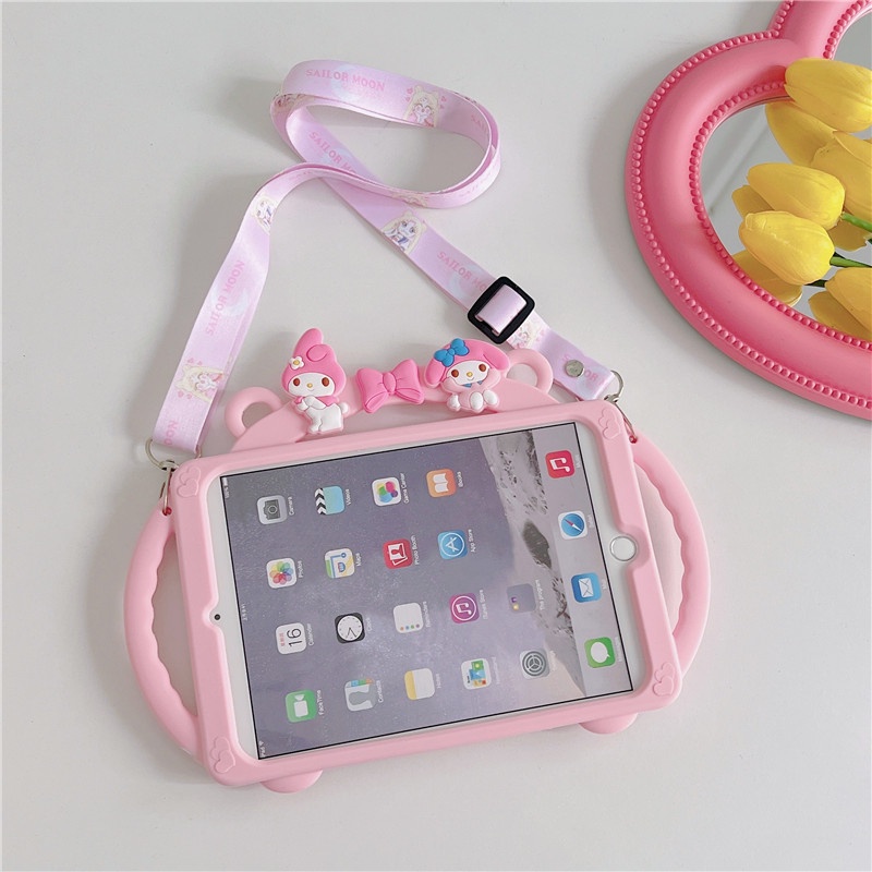 Ốp Máy Tính Bảng Silicone Có Tay Cầm Cho iPad Mini 1 2 3 4 5 6 Air 9.7" 10.2" 5th/6th/7th/8th/9th Gen Pro 10.5" 10.9" 11" 2017/2018/2019/2020/2021