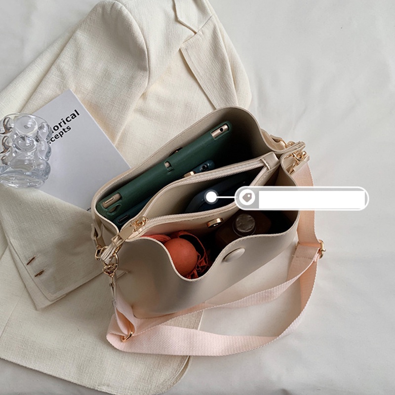 Túi Đeo Vai Dây Bản Rộng Dễ Điều Chỉnh Phong Cách Hàn Quốc Cho Nữ