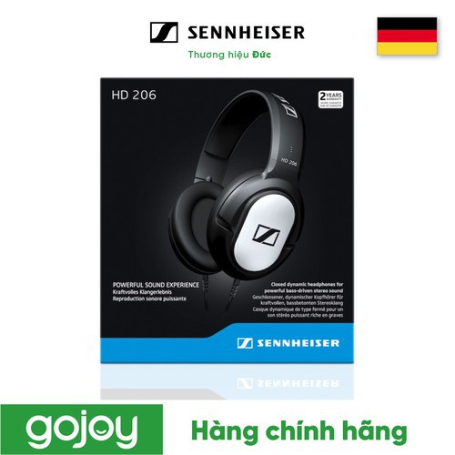 Tai nghe chụp tai bass tốt SENNHEISER HD206 - Bảo hành chính hãng 24 tháng