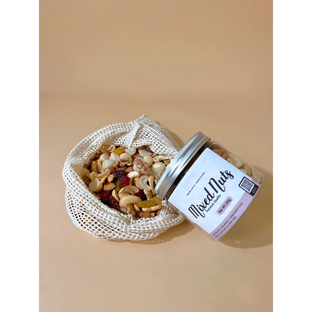 Olaben Nutrition Mixed Nuts 250gram - Hạt dinh dưỡng tổng hợp - Ăn kiêng và tốt cho sức khoẻ