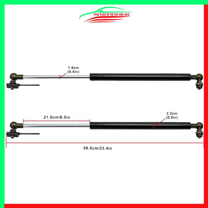 Bộ ty thủy lực ben hơi chống nắp capo Fortuner 2017-2022 tự động kèm phụ kiện lắp