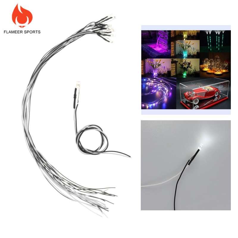 Set 10 đi ốt đèn LED 6V chiều dài 11.8inch (30cm) trang trí đồ chơi thủ công DIY | BigBuy360 - bigbuy360.vn
