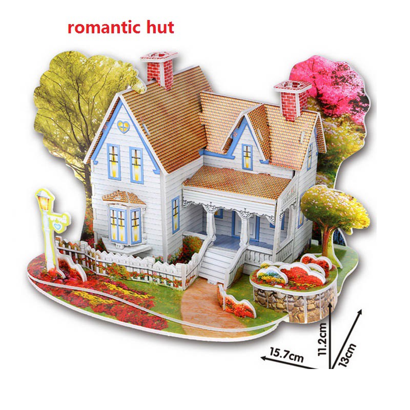 Bộ đồ chơi lâu đài EVA 3D dễ thương cho bé