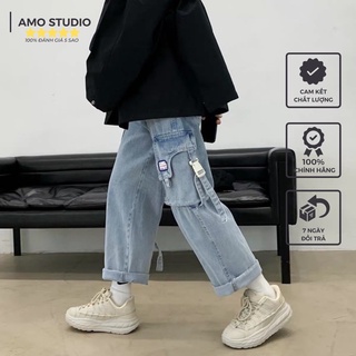 AMO | Quần jeans túi hộp, chất jeans dày xịn, phong cách hiphop