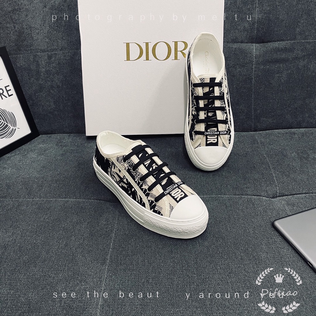 Giày Thể Thao Vải Cotton Thêu Họa Tiết Nghệ Thuật Thời Trang 2022