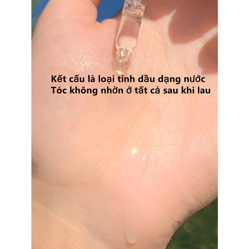 Tinh dầu hoa hồng Plustwo Chăm sóc tóc xoăn và tóc nhuộm Cải thiện độ khô và ngăn ngừa xoăn cứng