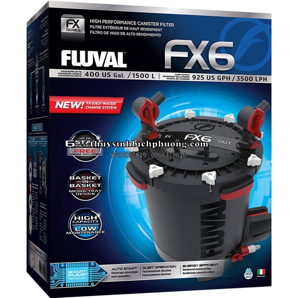 FLUVAL FX6 LỌC THÙNG CAO CẤP CHO HỒ CÁ THỦY SINH