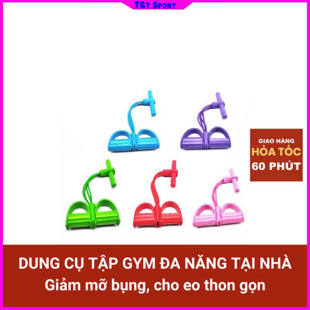 Dây Kháng Lực Cao Su Tập Mông Chân Gym, Dụng Cụ Co Giãn Đàn Hồi Tập Bụng Mỡ Thể Dục Đa Năng Giảm Cân Eo Thon Tại Nhà