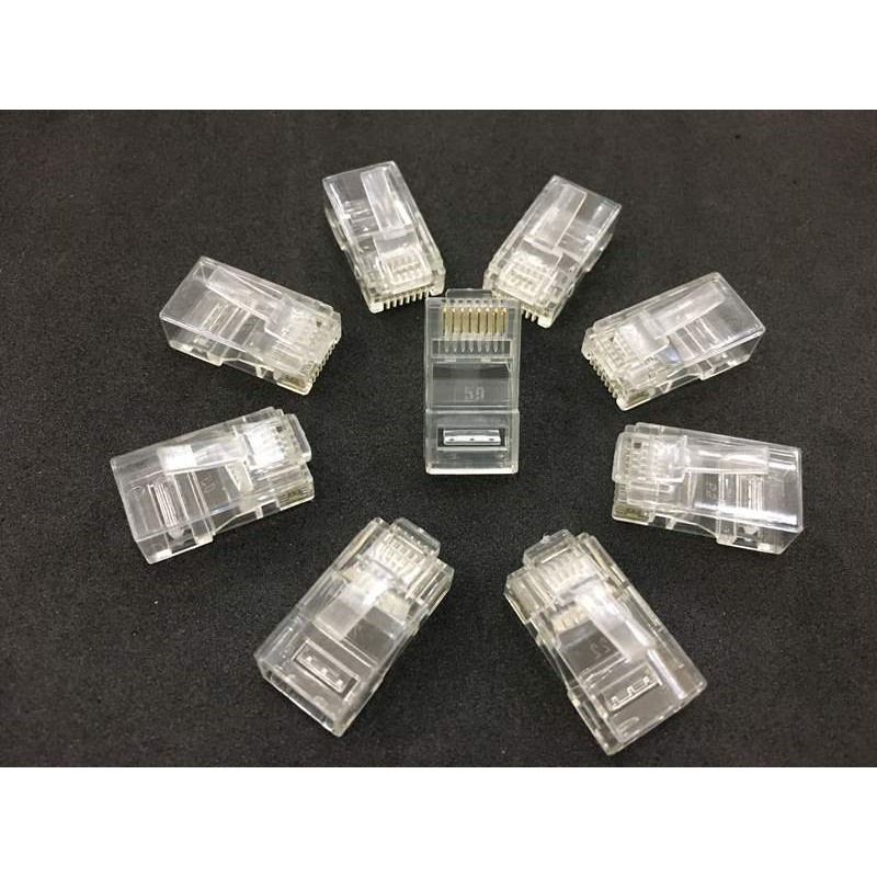 Đầu bấm mạng RJ45 24AWG 100 cái