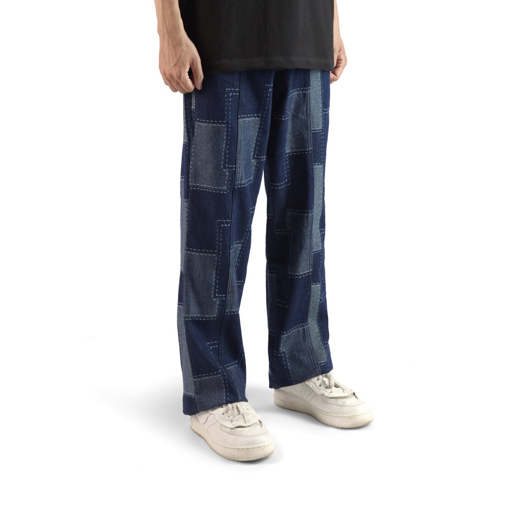 Quần denim 'GOLDIE PATTERN' ghép mảnh | BigBuy360 - bigbuy360.vn