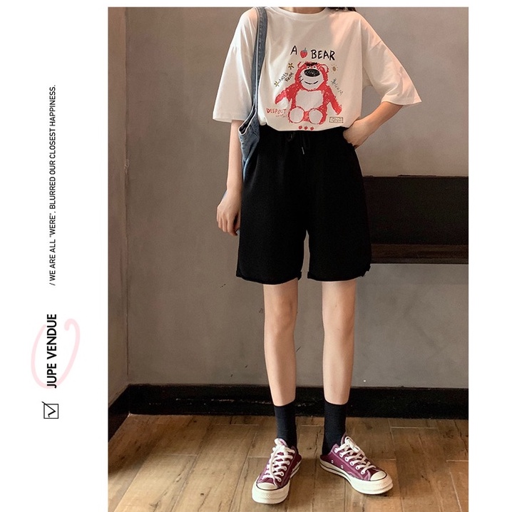 Quần Short Thể Thao Ống Rộng Phong Cách Hàn Quốc Năng Động