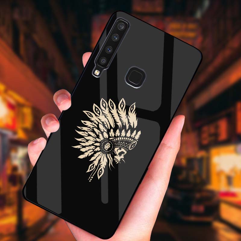 Ốp SAMSUNG A9 2018 Lưng Kính Cường Lực Cao Cấp, Thiết Kế Độc Quyền