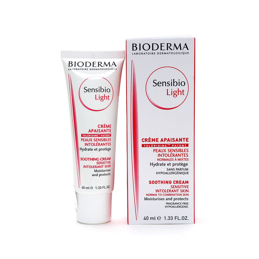 Kem Dưỡng Ẩm Bioderma Sensibio Light Dành Cho Da Nhạy Cảm (40ml)