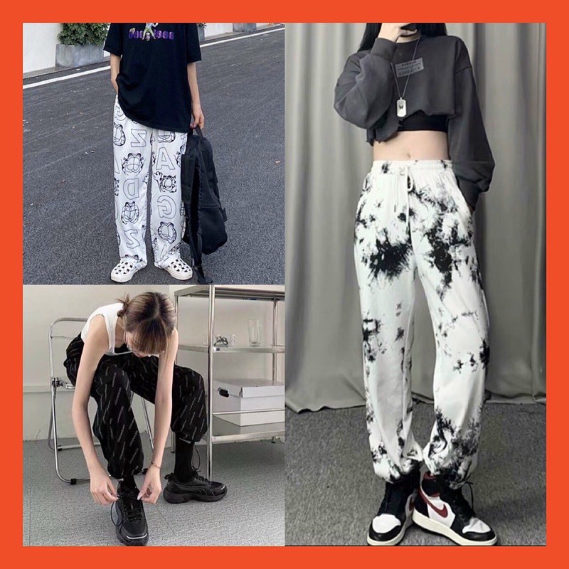 [ Mặc 2 Kiểu ] Quần Cull Ống Rộng dài in Chuyển Nhiệt hoạt hình Cartoon mặc 2 kiểu siêu Chất | BigBuy360 - bigbuy360.vn