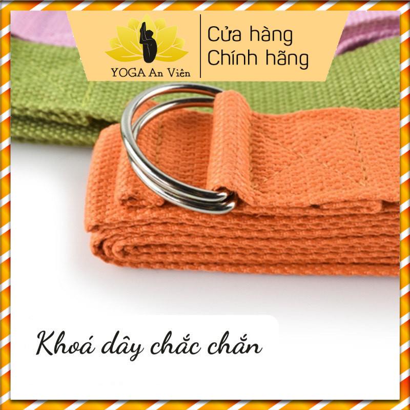 Dây tập yoga chất liệu cotton siêu bền, dụng cụ tập yoga tiện lợi và chắc chắn tại nhà